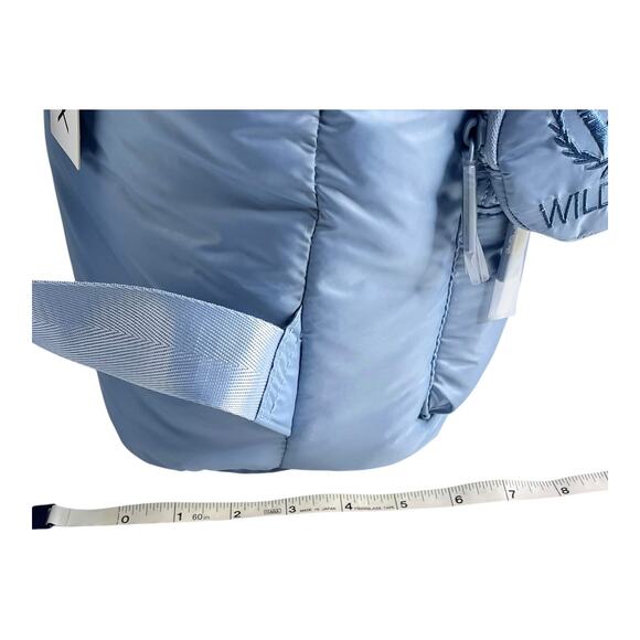 NEW Wildfox Parachute BACKPACK & COIN PURSE Blue Puffy Nylon HANDBAG Lightweight main image 5